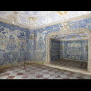 Wassergekühlte Galerie mit Fliesen und Stuckdekorationen aus dem 18. Jh.